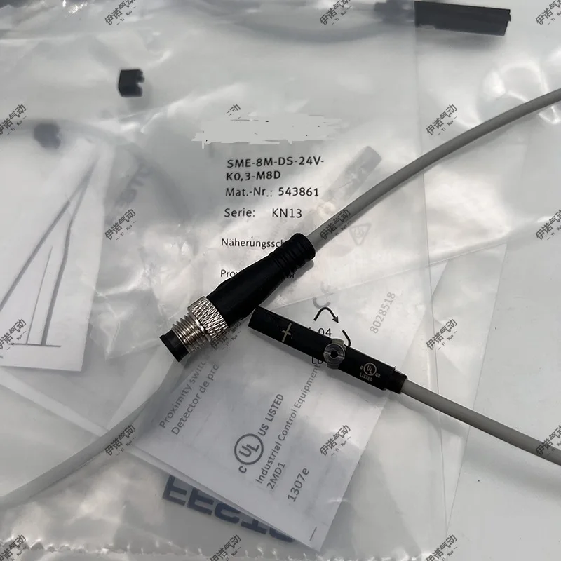 SME-8M-DS-24V-K-0.3-M8D 543861 Festo Type Cylinder Proximity Cestovný snímač Magnetic Switch s leteckou zástrčkou M8