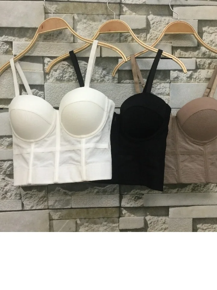 SML XL Fashion Mesh Push Up Up Bralet Dámsky korzet bustier podprsenka Night Club Party Sexy orezaná vrchná vesta