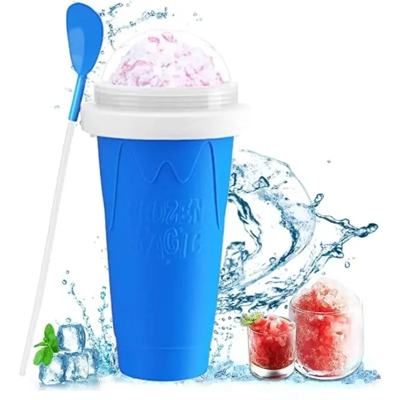Smoothie Squeeze Cup 330 ml Rýchle mrazenie Magic Cup Frozen Drink Cup pre deti a rodiny Nalejte DIY Coke alebo Juice Summer Fun