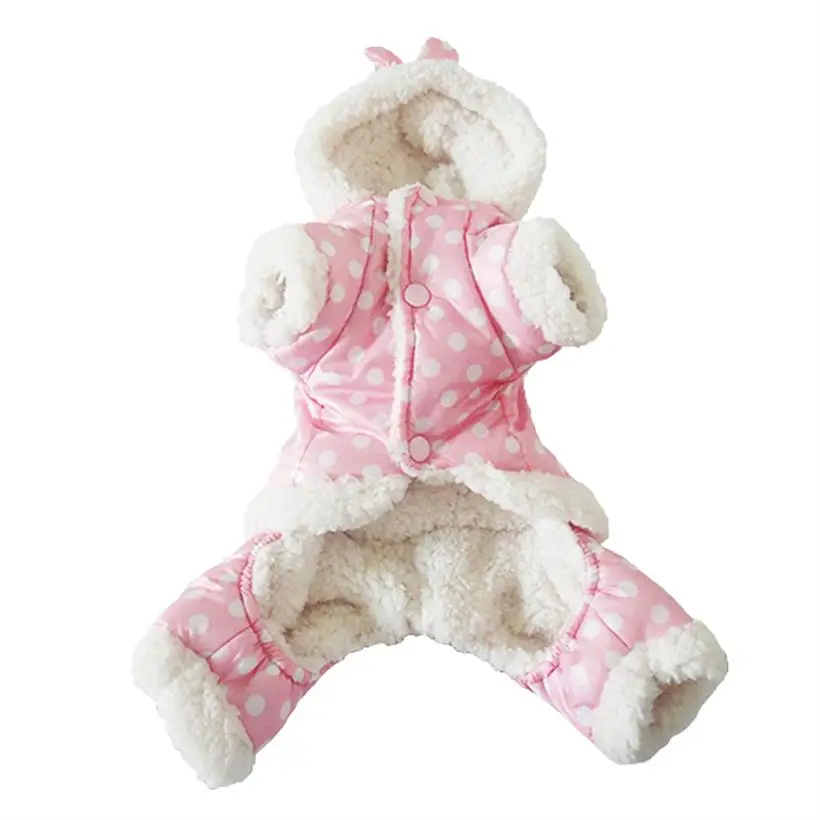 Smrnd Snew Snewsuit Polka Dot Pattern Fleece Zimný kabát pre dievčatá Dievčatká s kabátom s kapucňou s kabát