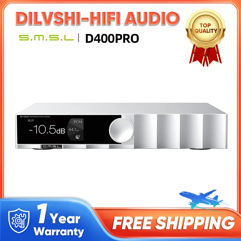 SMSL D400 Pro USB DAC Vlajková loď DAC AK4499EX D400PRO HI-END Bluetooth Audio Decoder USB MAQ-CD Dekódovanie XMOS XU316 768KHZ DSD5122