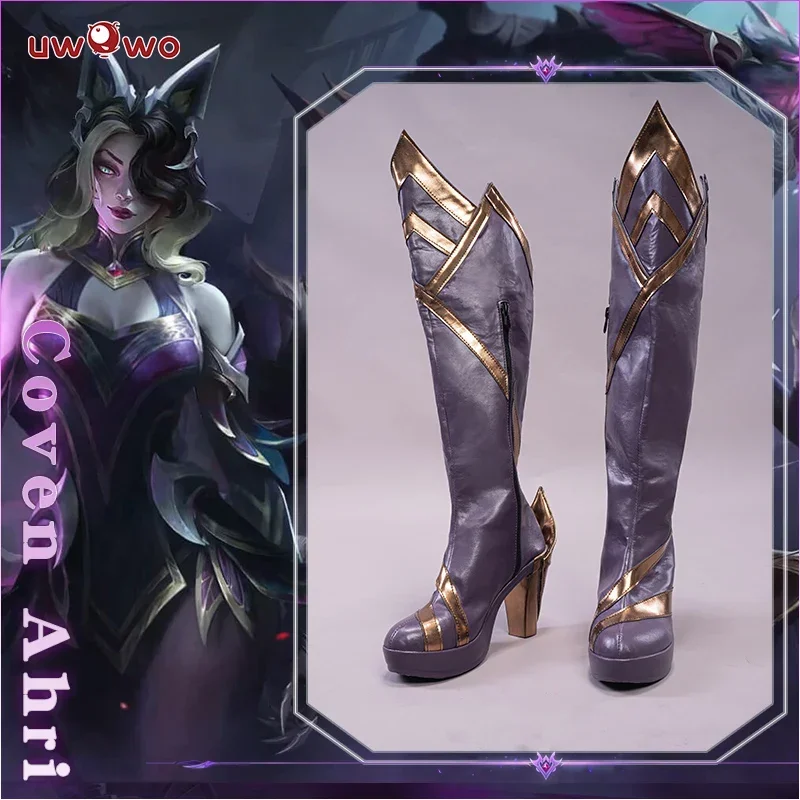 SN66 Uwowo League of Legends/LOL Coven Ahri Cosplay topánky Ženy obuv High Boots Halloween Cosplay obuv topánky2@w $