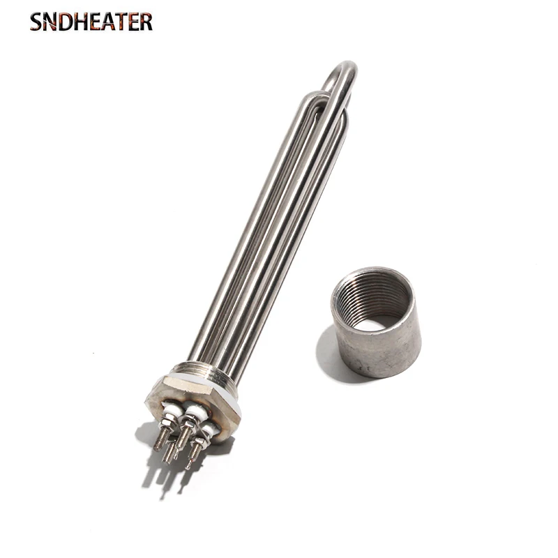 SNDHEATER 1INCH DN25/32 mm DC HELNOVÝ prvok NPT BSP 12V/24V/36V/48V 300W/600W/900W/1,2/1,5KW pre solárnu energiu veternej energie 1pc