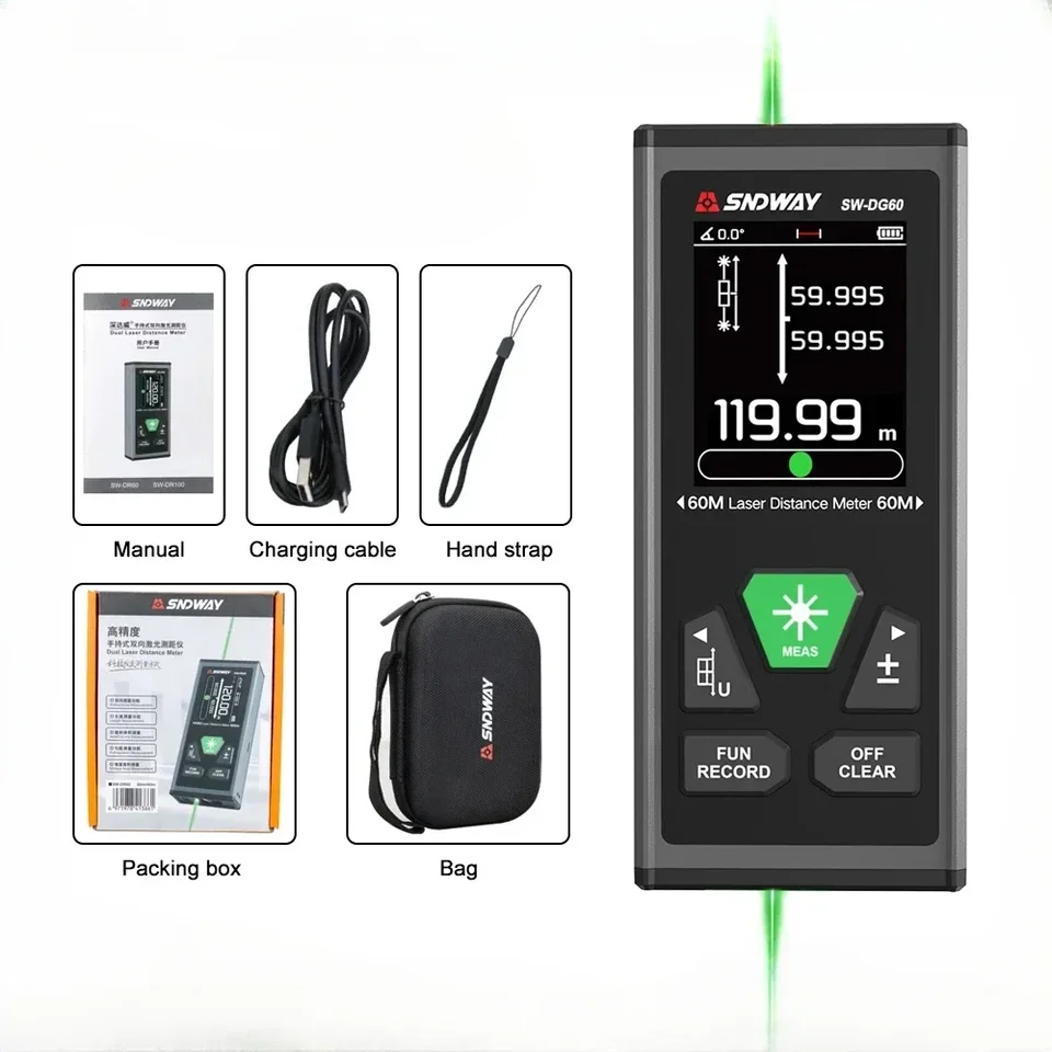 SNDWAY MS/DR/DG Series Digital RumgeFinder Laser Distor Distor Meter