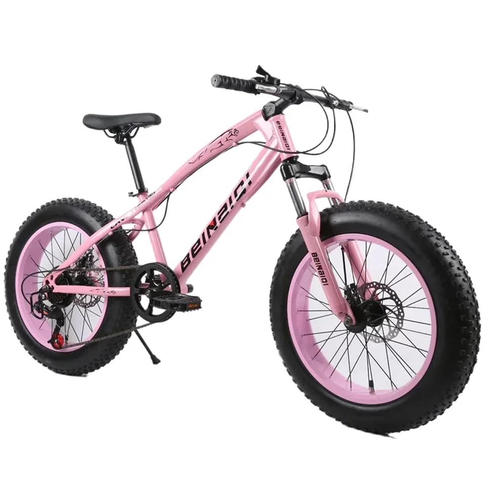 Snehový bicykel z cesty 20 palcov 7 rýchlostných kolies Oceľ MTB 20x4,0 Pneumatí