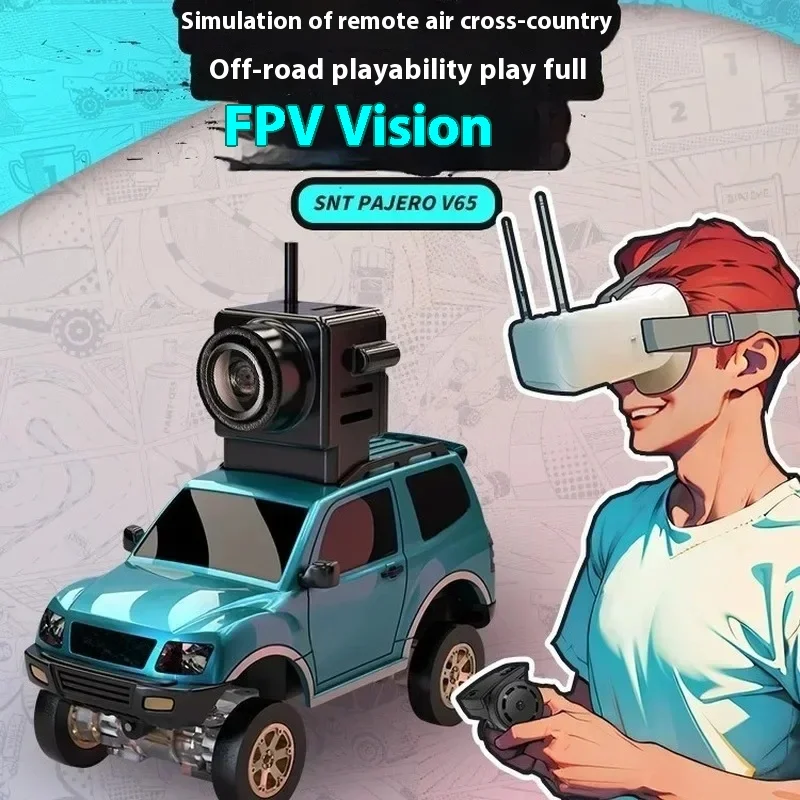 SNICLO Wireless Pohlter FPV diaľkové ovládanie vozidla RC RC FORTHELE DREET Birthday Toy Boy Off-road vozidlo 1:64 fotoaparát