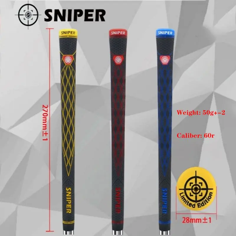 Sniper Golf Club Gume Grips, nekĺzanie, trvanlivé, zavesenie nárazov, všeobecné golfové žehličky, rukoväte s fairwayom, limitovaná edícia