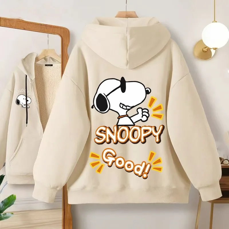 Snoopy dospelých s kapucňou svetovej mikiny Mukenca Ženy Men Zimné oblečenie teplé pohodlné kreslenie anime grafické tlačové mikiny darčeky
