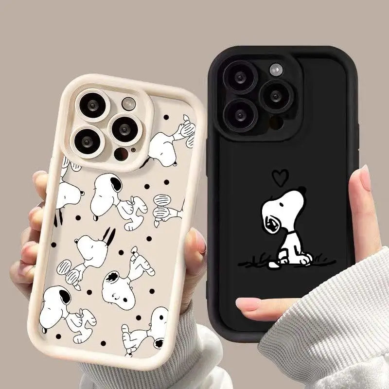 Snoopy telefónne puzdro pre vivo y28 y36 y27 5g y20 y20i y20s y12a y11s y12s y50 y30 y51 y31 y16 y19 y78 plus y83 y81 y91 y95 y93 y67