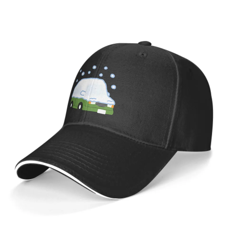 Snow Car Baseball Cap Trucker Sandwich Duck Tongue Hat Nastaviteľné unisex módne športy vonkajšie cestovanie denne
