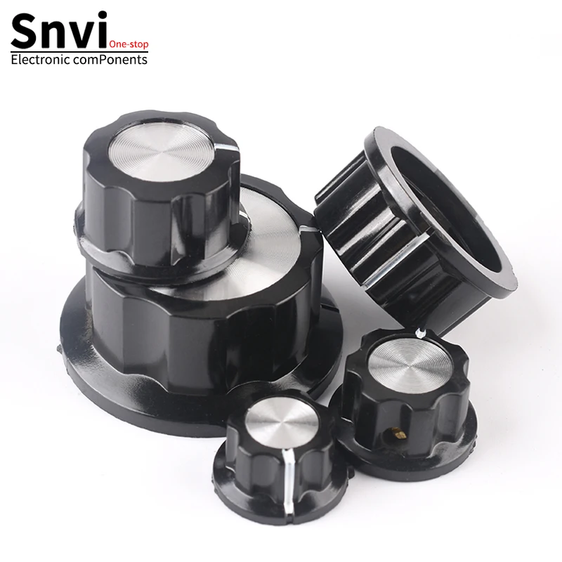 SNVI Potentiometer Knob Cap 6 mm otvor MF-A01 MF-A02 MF-A03 MF-A04 MF-A05 Rotačné spínacie uzávery