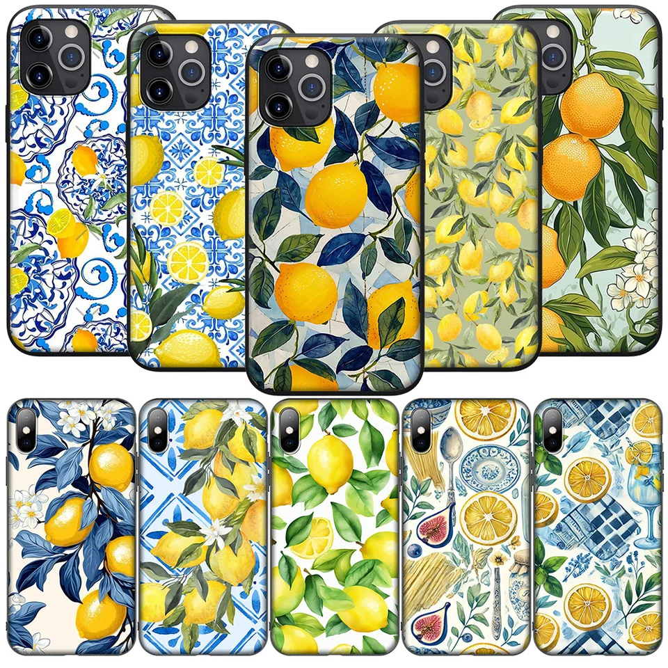 SO117 Stredomorie Citron Cover Telefón pre puzdro pre Xiaomi Redmi Note 11 11S 10S 9S 9S 10T 8T 8 7 6 Pro Max