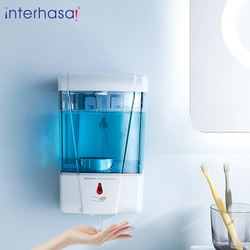 SOAP Dávkovač 600 ml Automatický dotykový senzor ručný dezeter detergent Liquid mydlo Dispenzer stena namontovaná na kúpeľňovú kuchyňu