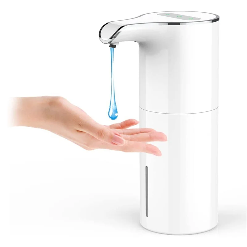 SOAP Dávkovač Automatic - Touchless USB nabíjateľné elektrické kvapalné mydlové dávkovač vodotesný nastaviteľný nastaviteľný objem 450 ml