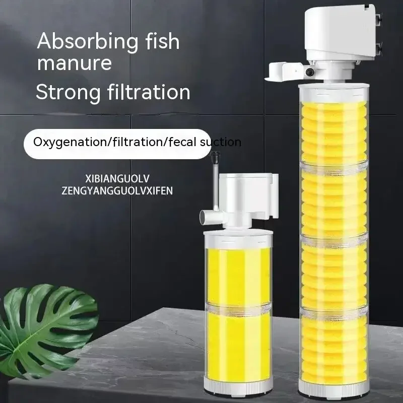 SOBO FILTER PRE FILD TANKY Akvárium Filter čerpadlo tri v jednom Filtre Príslušenstvo Vodné domáce zvieratá výrobky Domáca záhrada