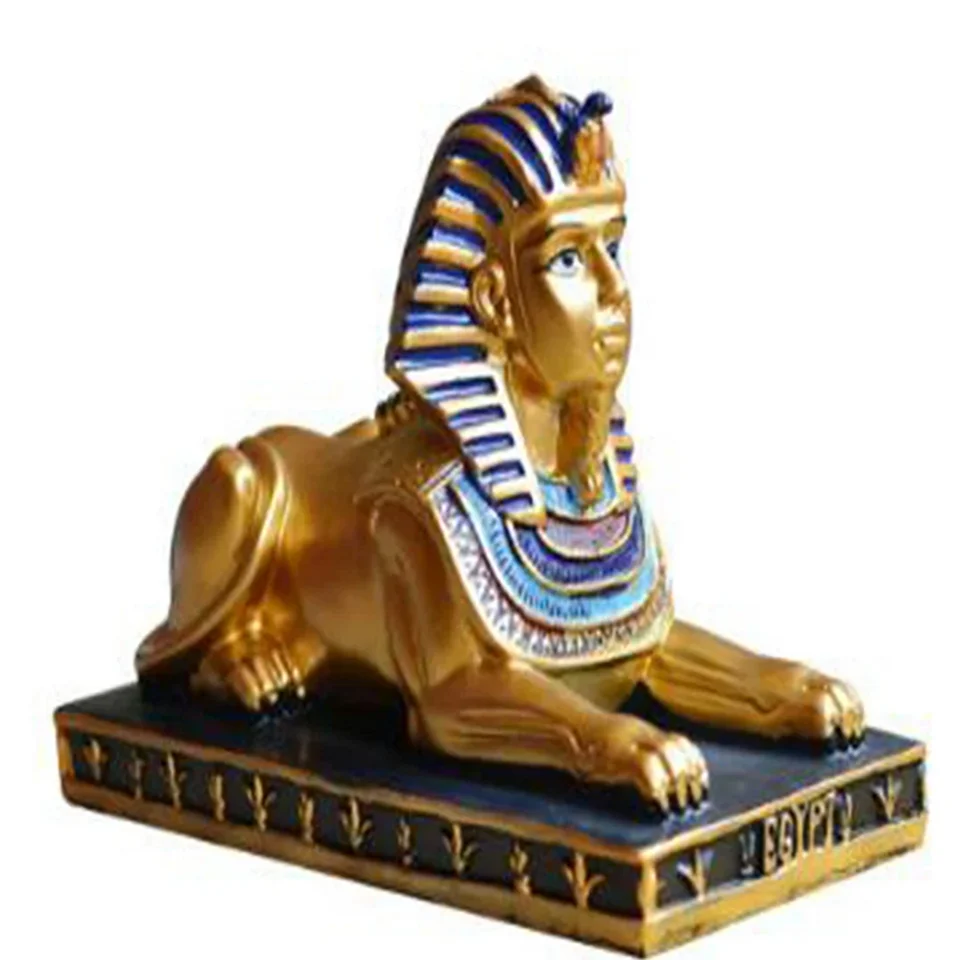 Socha egyptského sfinga figurína dekorácia sochársky