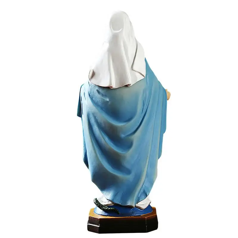 Socha Panny Márie Matka Madonna Socha polyresínovej remeselnej sochy zafarbená Panna Márie Grace Figurín 8.8 Katolícke náboženské dary