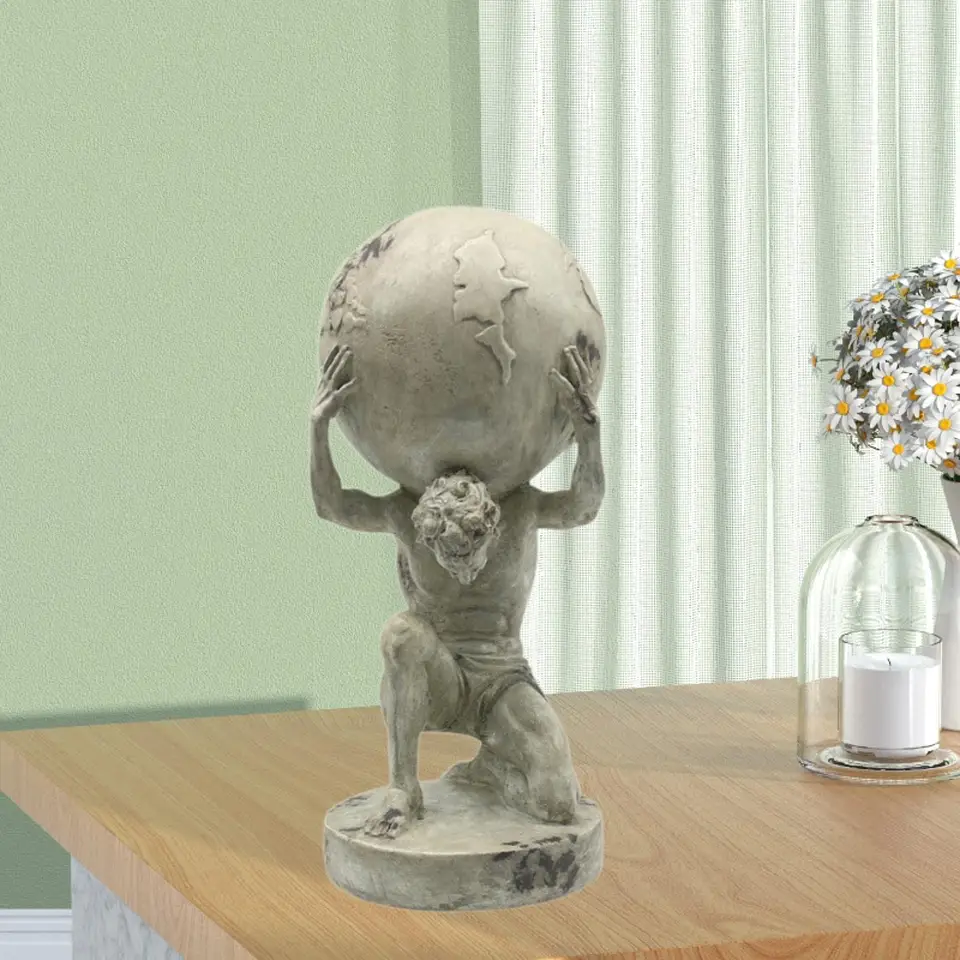 Socha Titan Collectible socha feng shui grécky boh bohov obývacia izba domovská dekorácia