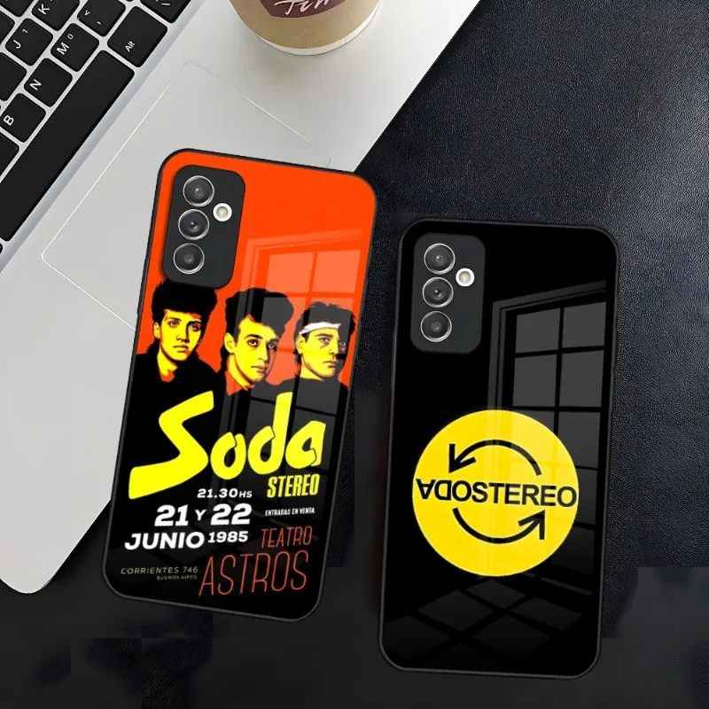 Soda Stereo Band Telefón puzdro pre Samsung A13 A72 A71 A70 A54 A52 A51 A50 A50 A42 A20 A20 A14 A12 A10 A34 A33 A32 A31 A31 A31 A30 A32 A21