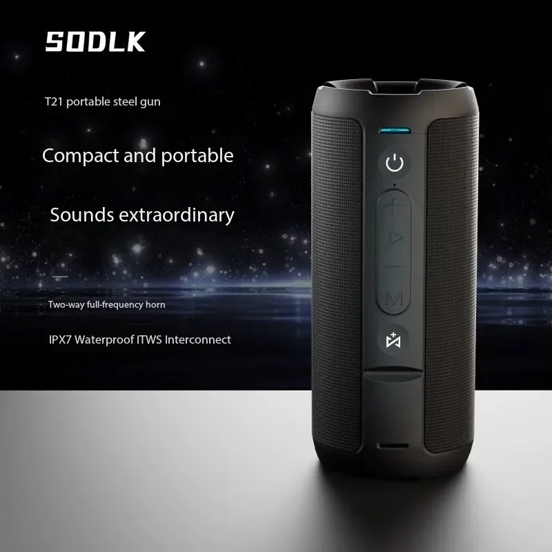 SODLK T21 60W Wireless Bluetooth Reproduktor IPX7 nepremokavý subwoofer prenosný stĺpec 3D stereo priestorový zvukový systém Caixa de Som