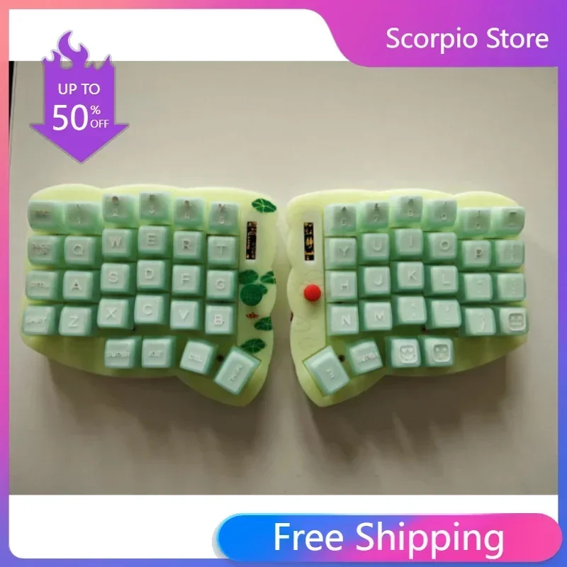 Sofle 6*4 Wireless Split Mechanical Keyboard Ergonomic Custom Firmware ZMK Hot Plug Bluetooth 5.2/Káblová súprava na klávesnicu Horn Horn Horn