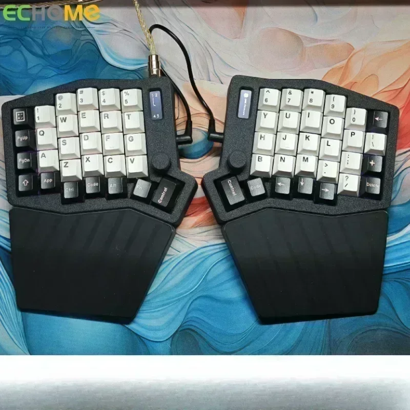 SOFLEV2 Split Mechanical Keyboard Kit Custom Magnetic Attaction PalmRest RGB QMK cez RP2040 Káblové jednosmerné hotswap MX prepínač