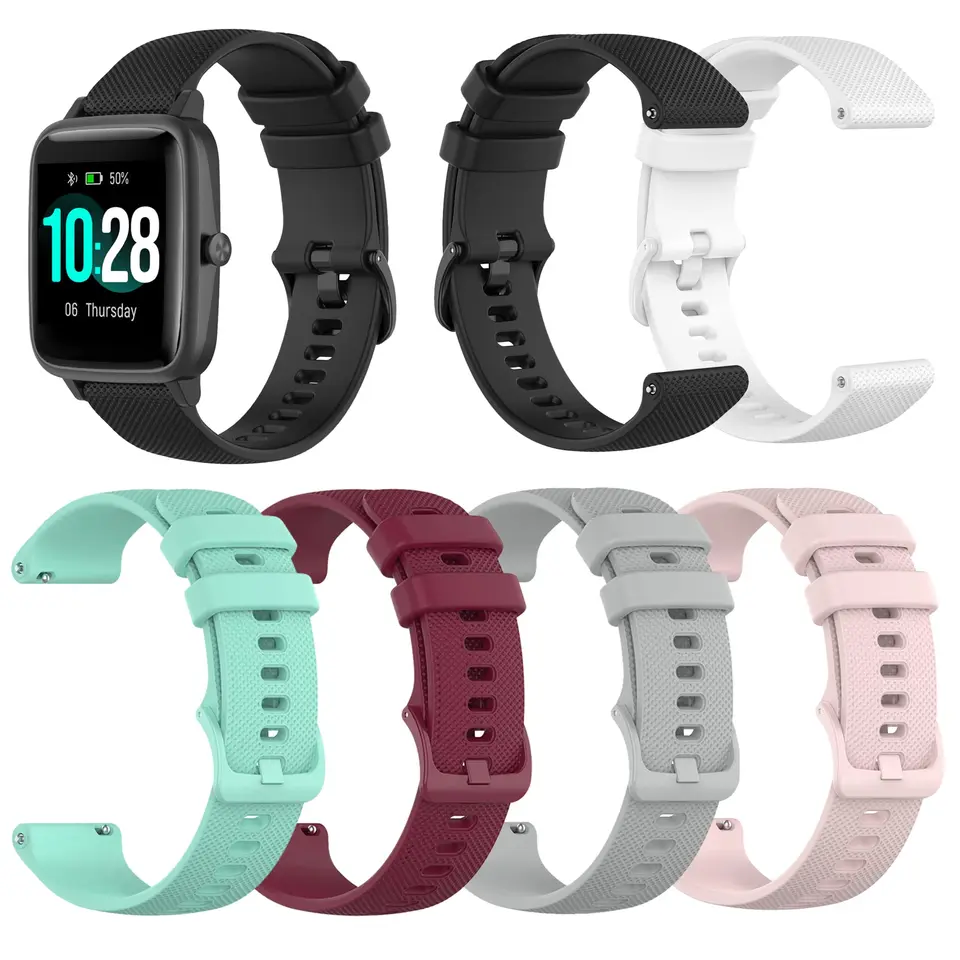 Soft silikónový remienok pre Agptek LW11 Smartwatch Band Band Rýchle uvoľňovanie pás pre Agptek LW31 Correa 20 mm 22 mm náramok
