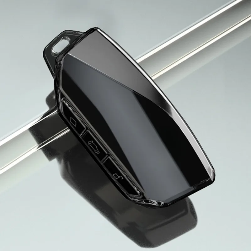 Soft Soft TPU CAR Smart Dramote Key Case shell Fit for 2023 BMW Energy IX XM X1 I7 X7 7 Series Series Autoless