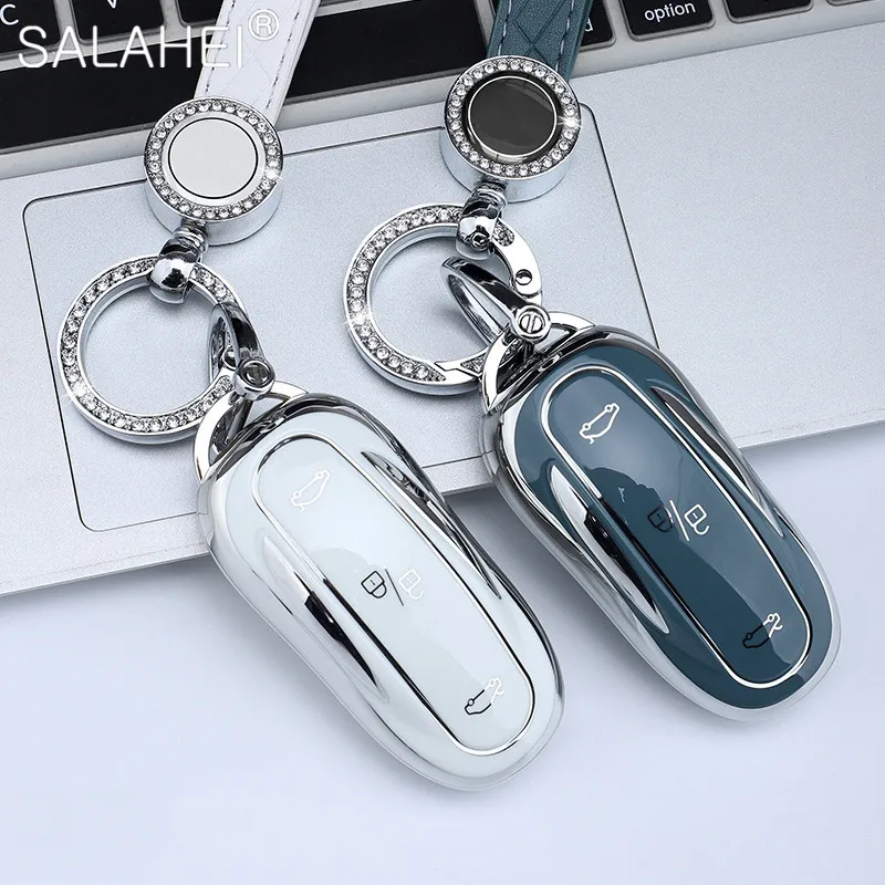 Soft TPU CAR SMART DRAVE KLASY FOB CASE PLNÉ OBJEDNÁVKY OBSAH PROSTREDNÍCTVO PRE TESLA Model 3 XSY