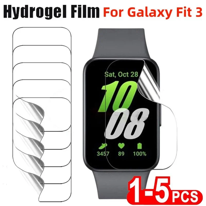 Soft TPU Hydrogel Film for Samsung Galaxy Fit 3 Chránič obrazovky pre chránený film Samsung Galaxy Fit 3 Smartwatch Protective Film