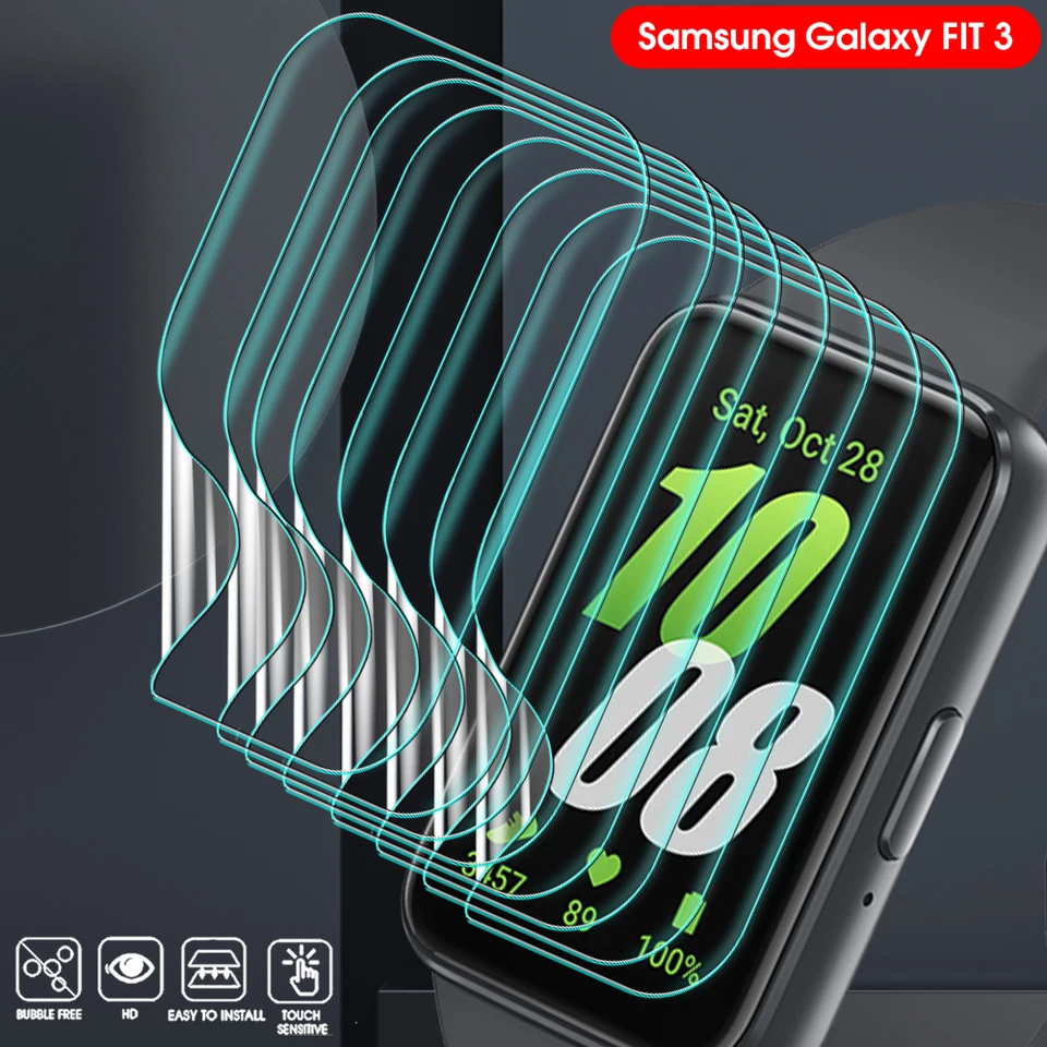Soft -TPU Hydrogel Screen Chránič pre Samsung Galaxy Fit3 Smart Watch HD Clear Protection Films for Galaxy Fit 3 Accessories