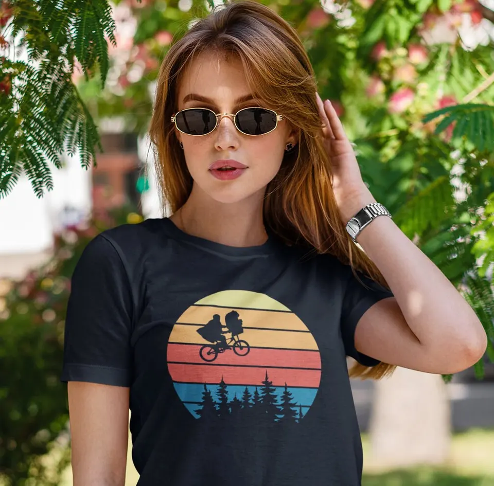 Soft Vintage ET košeľa, Vintage Et Shirt, Vintage Et Shirt, ET tričko, et cudzine
