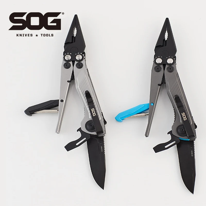 SOG 7 v 1 Flash MT Multi-Tool Pliers EDC Nástroje skladací nôž prenosné vrecko Outdoor sebaobrana Supply Survival pre kemping