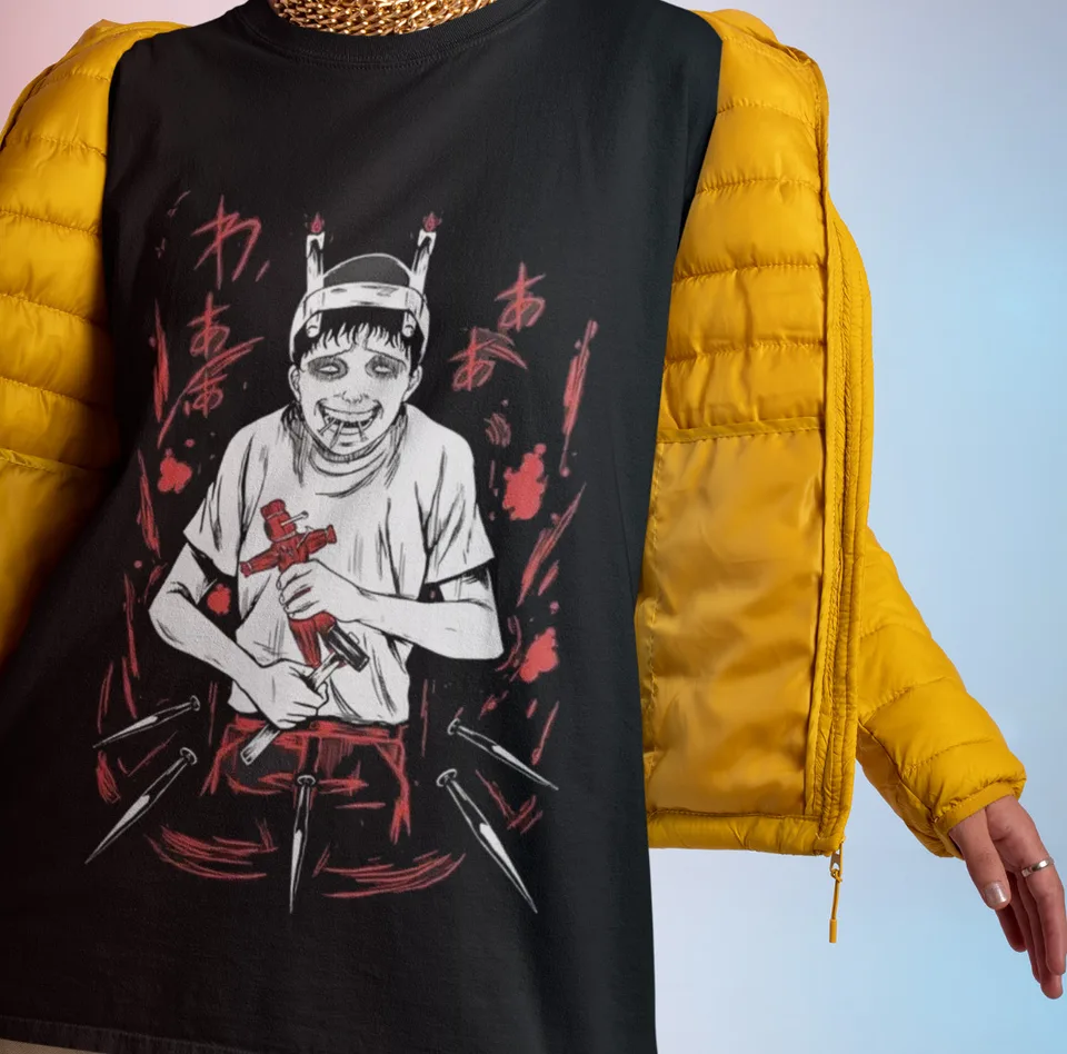 Soichi tričko slimák tričko tričko junji ito tričko horor anime manga uzumaki tričko