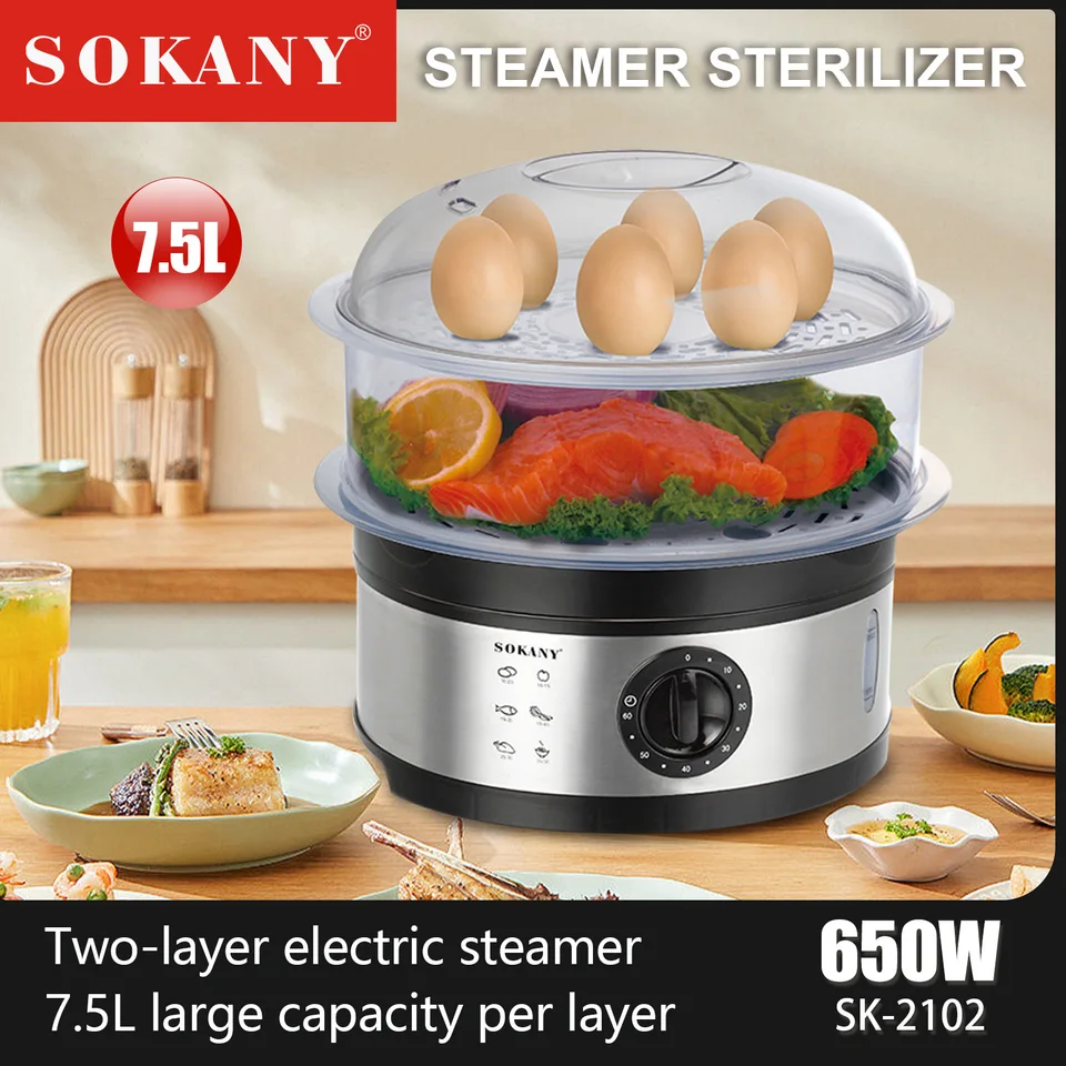 Sokany2102 Electric Pot Multifunkčný 7,5 l Hot Steamer