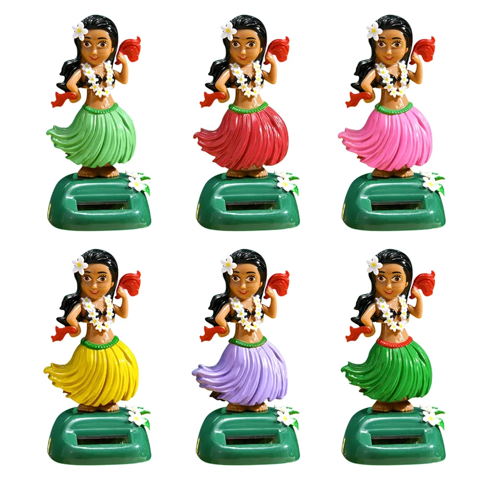 Solar Dashboard Hawaii Dancing Girl Dishboard dekorácie Dancing postava Hawaiian Hulashaking Head Dancer Ozdoby