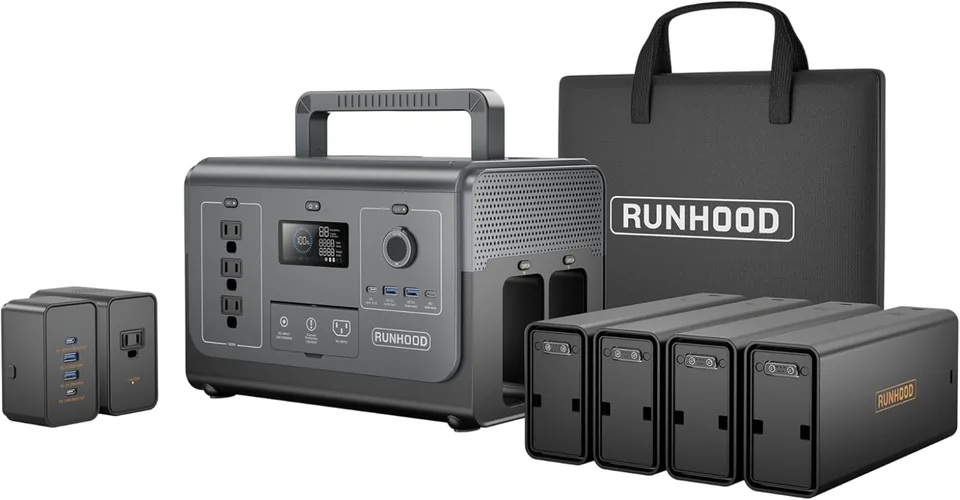 Solar Generator Rallye 1200 Pro 1296Wh Prenosná elektráreň Vymeniteľné vymeniteľné batérie 3x1200W (vrchol 2400 W) Pure Sine