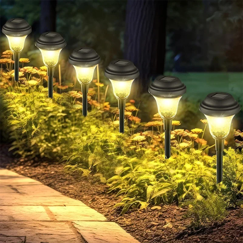 Solar Pathway Svetlá svetlá solárne záhrady Light Battery zahŕňajú automatické zapnutie na súmraku vonkajšia záhradná trávnatá lampa Lamp