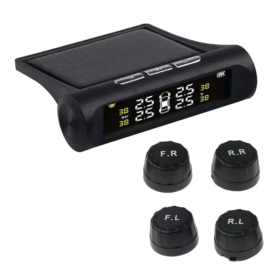 Solar Power Universal Wireless Auto Car Tyre Monitor Pneumatika alarmu pneumatiky