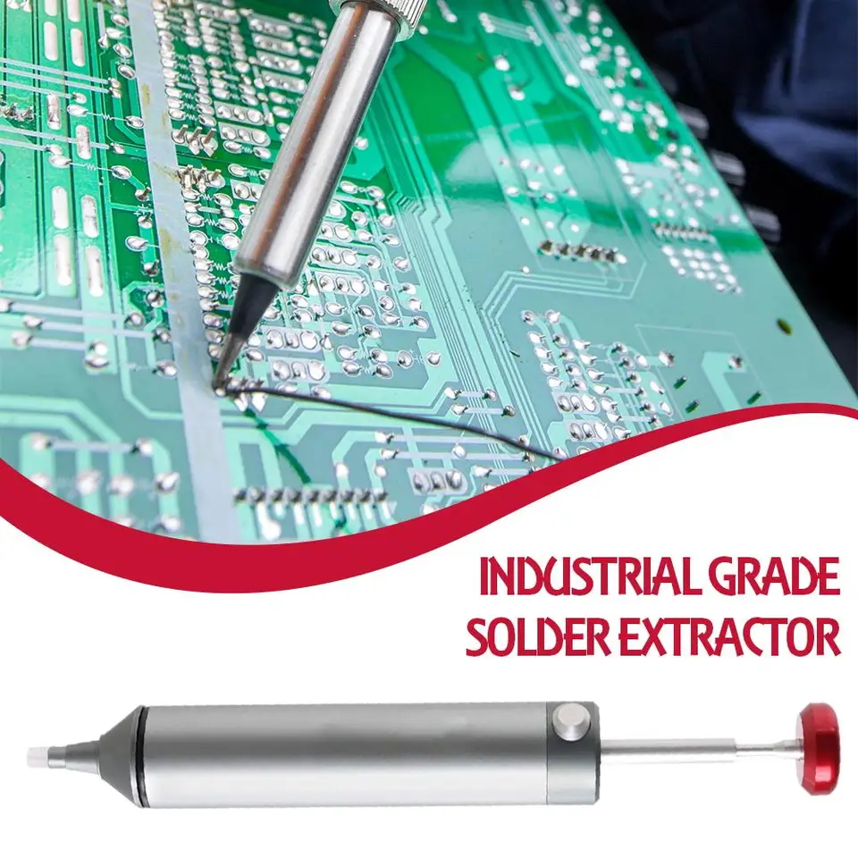 Solder Sucker Žiadne upchatie prerušenie čerpadla na spájkovanie odstraňovanie s vymeniteľným tepelným rezanským silikónovým saním trysky S3x9