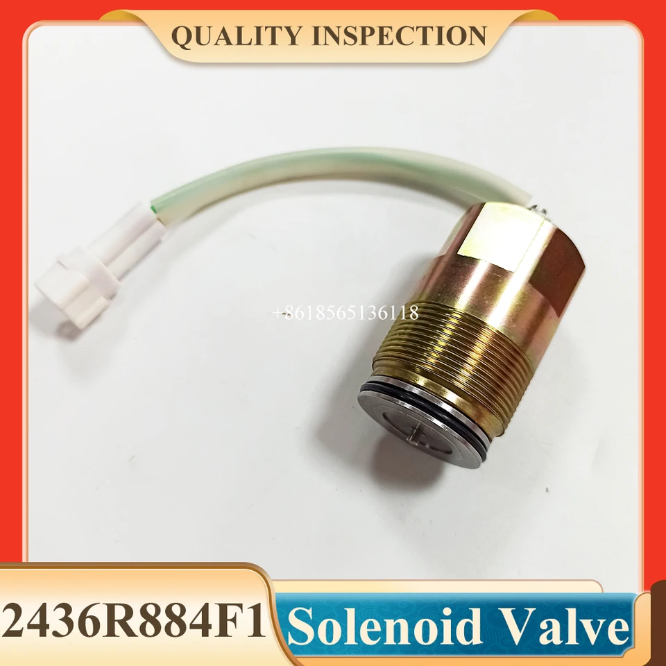 Solenoidný ventil hydraulického čerpadla MC609-7421120 2436R884F1 pre Kobelco SK60-5 SK200-3 SK200-6 SK200-5/6 DH200-5 R210-5 K3V112
