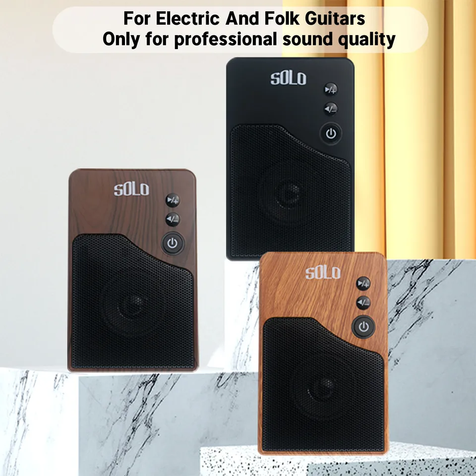 Solo 15W Akustický gitarový zosilňovač SPS-162 USB Nabíjateľný reproduktor pre akustický gitarový zvukový elektrický gitarový zosilňovač
