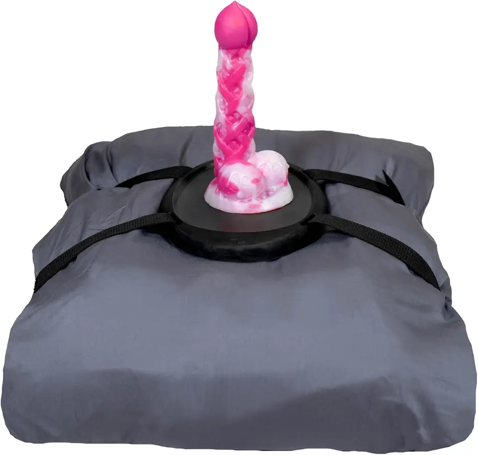 Solo Saddle - prísavkový pohár dildo držiak - popruh na vankúši alebo uterák, sexuálny výkyv, sexuálne stoličky, dilder dildo, dildo stroj, platforma