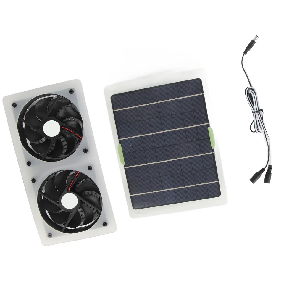Solárna súprava ventilátora panela 100 W 12V Vodotesný prenosný prenosný výfukový ventilátor Solárny panel Set pre domáci skleníkový solárny ventilátor solárny panel