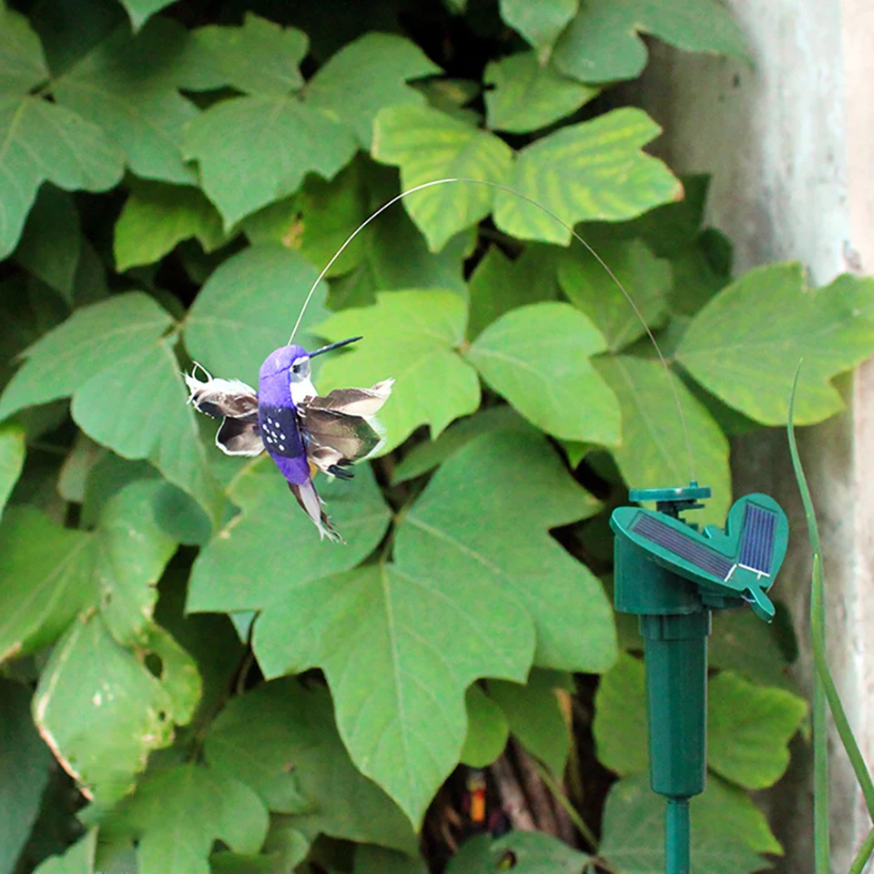 Solárne lietajúce kolísavé kolísavé solárne záhrady Dancovanie ozdoby roztomilé zviera motýľa vtáčej záhrady dvor vonkajší trávnik výzdoba