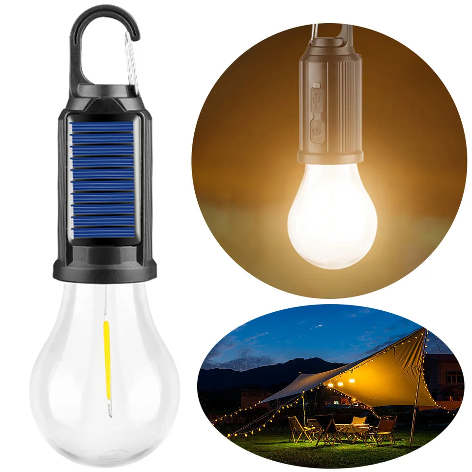 Solárne prenosné kempingové svetlo s LED LED LED LED LANTERSKO USB nabíjanie BBQ Atmosféra Svetlo vodotesná pre vonkajšie kempingové kempingy