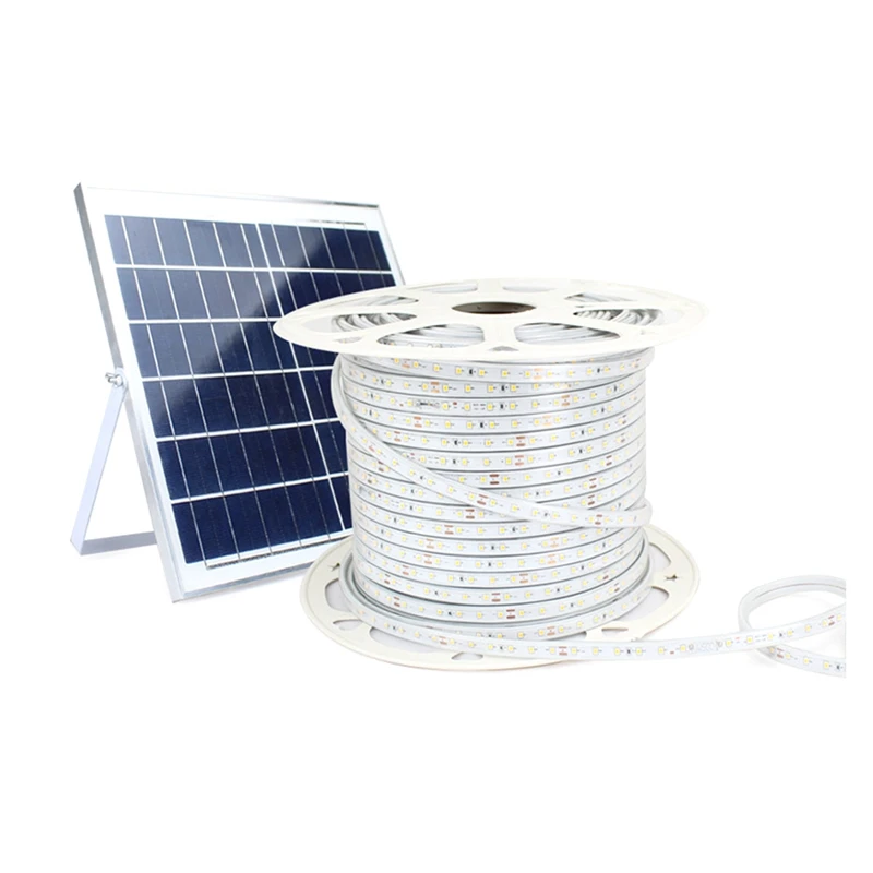 Solárne svetlo prúžky Vonkajšia šnúra Svettlá vodotesná solárna šupka vianočná záhrada Dekorácia Solar Street Garland