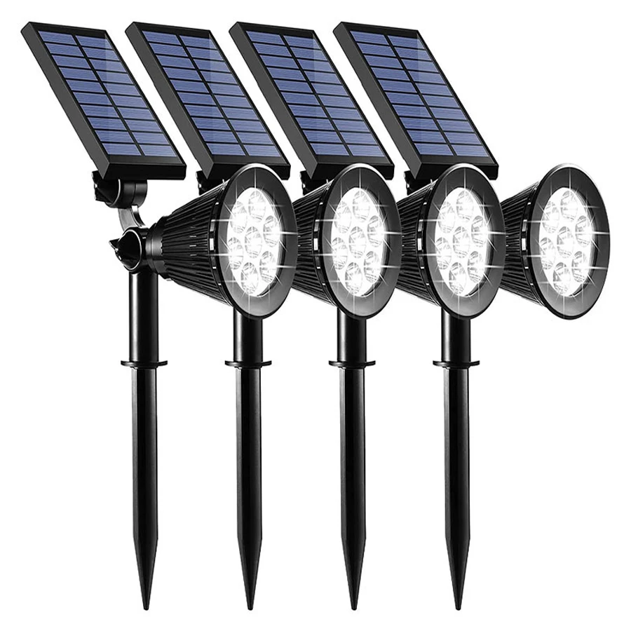 Solárne záhradné svetlo 4/7LEDS Outdoor Spotlight Krajina strom trávnik RGB Lawn Light so slnečným žiarením svetlo trávne