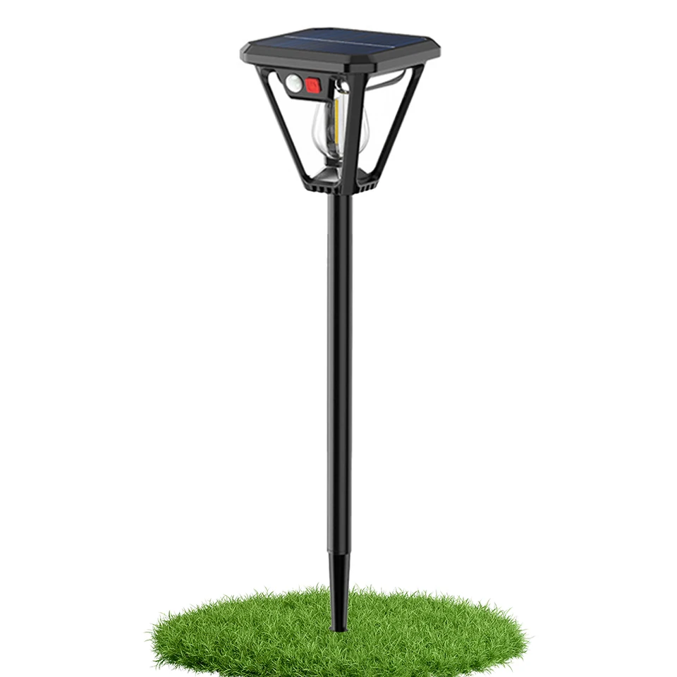 Solárny dvojitý účel Senzor žiarovky Senzor COB Ground Light vodotesná LED krajina LED svetlo na osvetlenie trávnika na lodeniciach