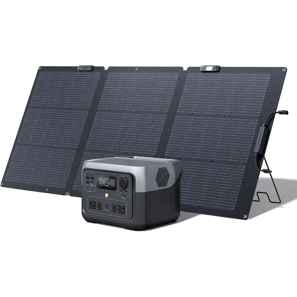 Solárny generátor 512Wh prenosnú elektrárňu LifePo4 a 160 W solárny panel, kemping a RVS 100% nabité v 60 m